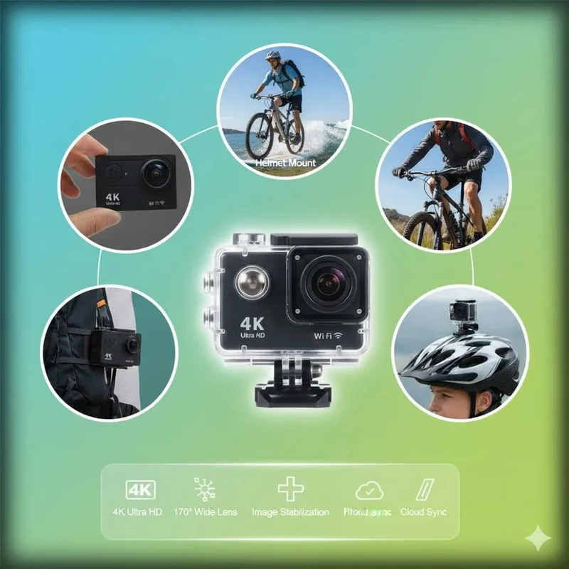 4K Ultra HD Wifi Sports Action Camera