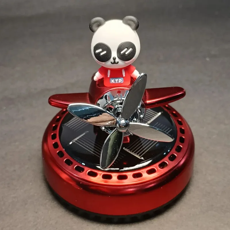 Panda Solar Car Air Freshener