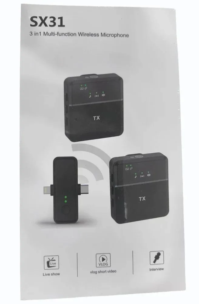 SX31 3IN1 MULTIFUNCTIONAL WIRELESS COLLAR MIC