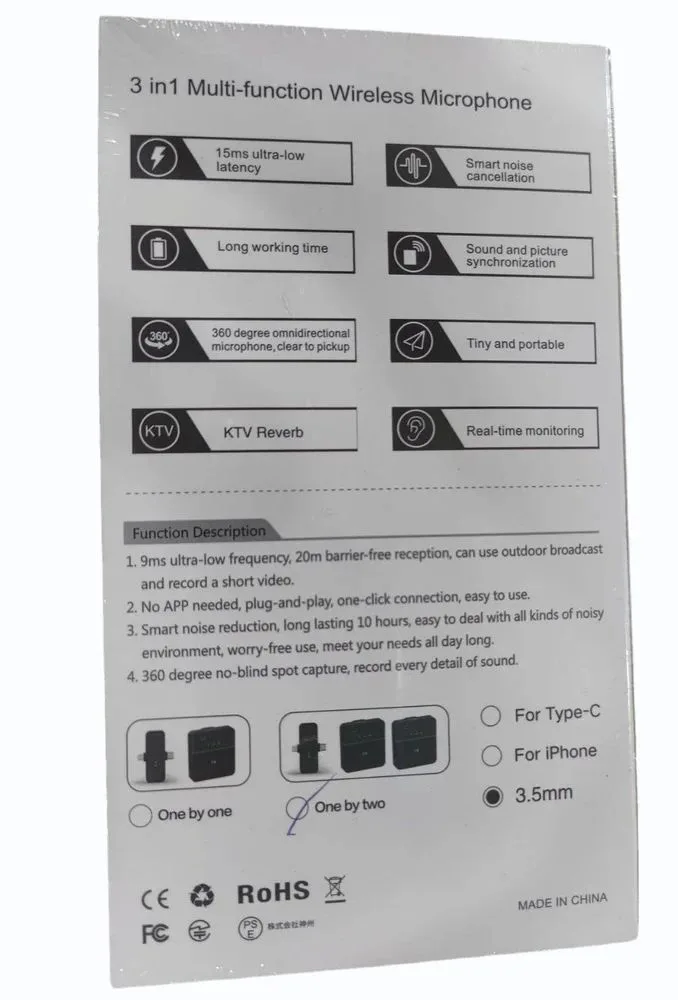 SX31 3IN1 MULTIFUNCTIONAL WIRELESS COLLAR MIC