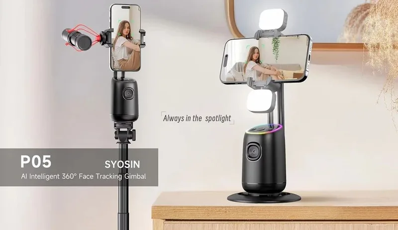 P05 Selfie Stick Tripod Desktop Gimbal