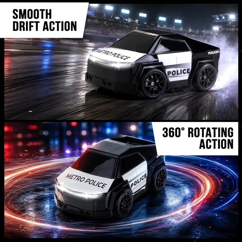 Mini Police Drift Car 3 Major Modes