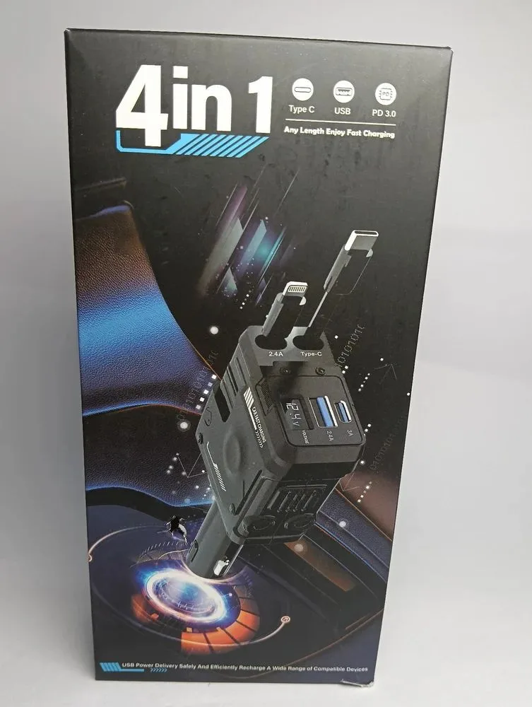 4 In 1 Car Mobile Charger