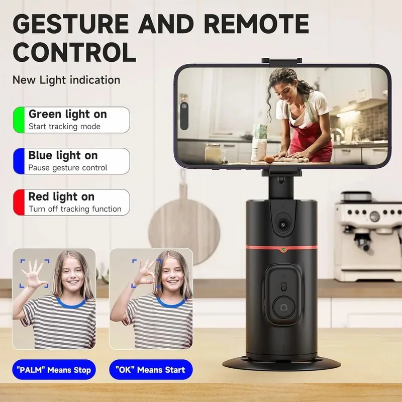 P02 Selfie Stick Tripod Desktop Gimbal