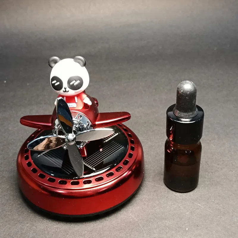 Panda Solar Car Air Freshener