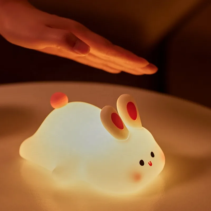 Silicone Rabbit Night Lamp