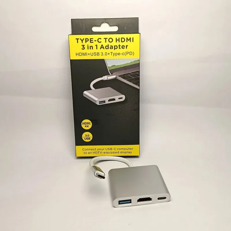 Type C To Hdmi 3 In 1 Adapter
