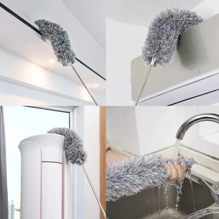 Microfiber Feather Duster(Cleaning High Ceiling Fans,Window Blinds, Furniture)