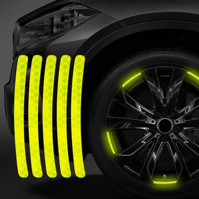 REFLECTIVE TYRE WHEEL STRIPS STICKERS