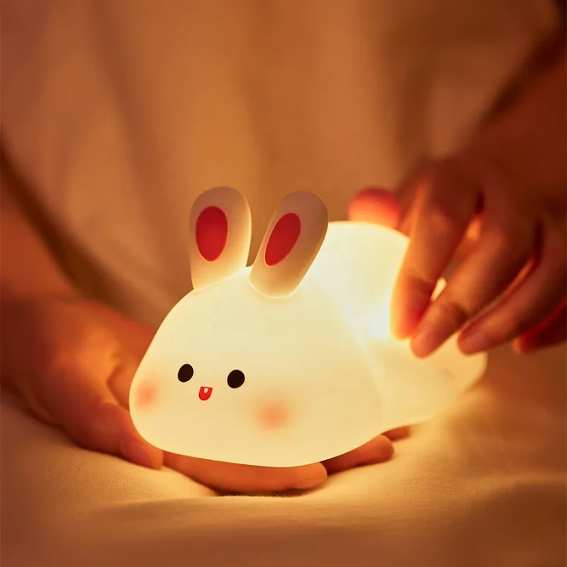 Silicone Rabbit Night Lamp