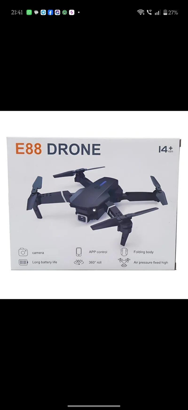 E88 PRO DRONE (DUBBLE BATTERY)