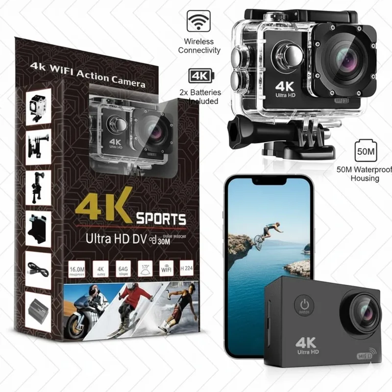 4K Ultra HD Wifi Sports Action Camera