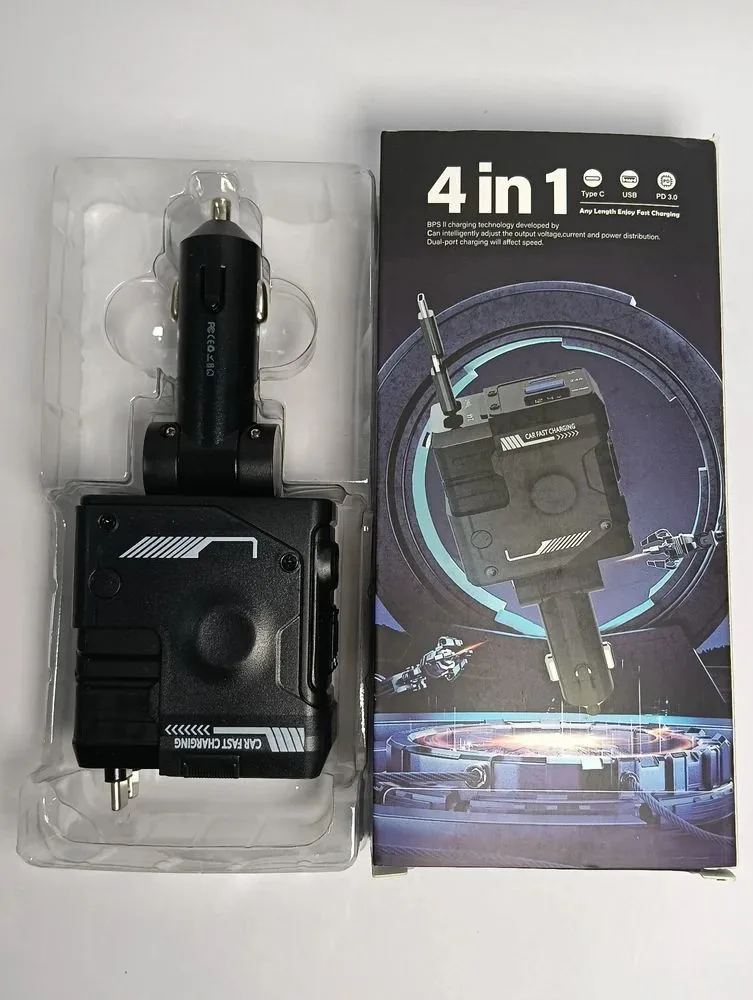 4 In 1 Car Mobile Charger