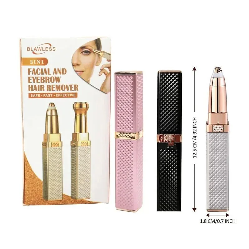 2in1 Diamond Eyebrow & Facial Hair Remover (Imported)