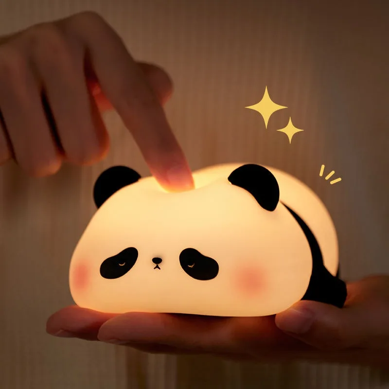 Silicone Sleeping Panda Lamp
