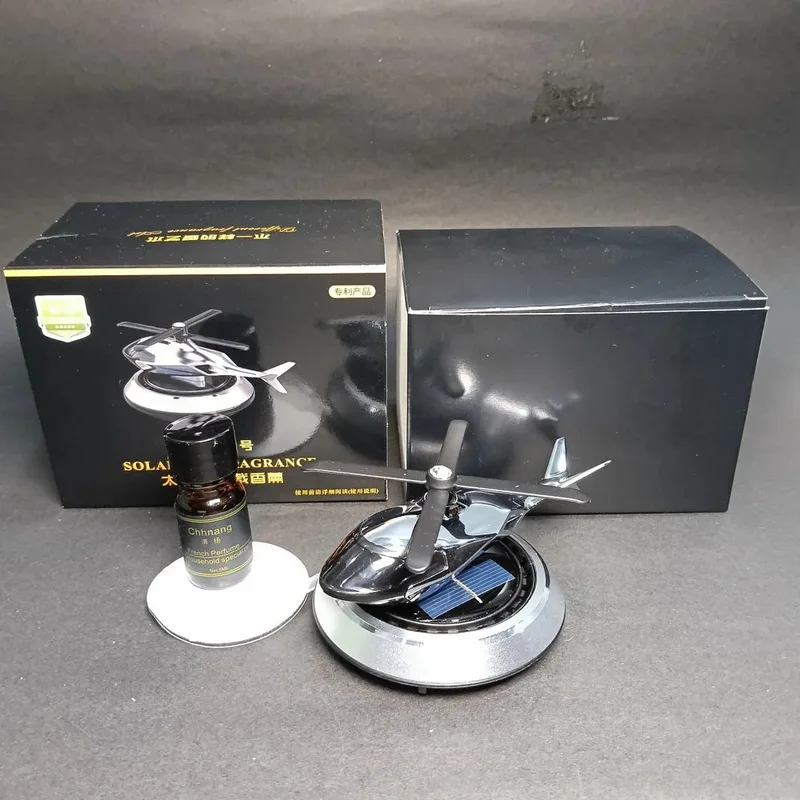 Metal Solar Helicopter Car Air Freshener