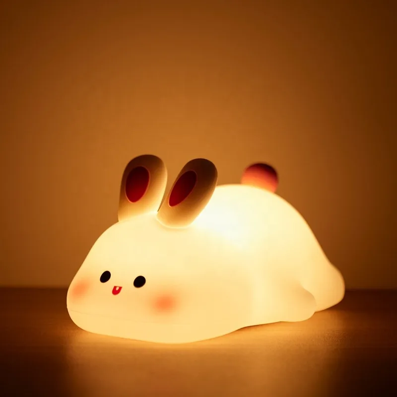Silicone Rabbit Night Lamp