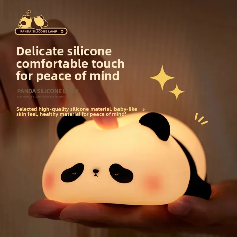 Silicone Sleeping Panda Lamp