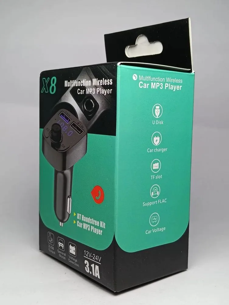 Bluetooth Car Charger with Mp3 Player X8