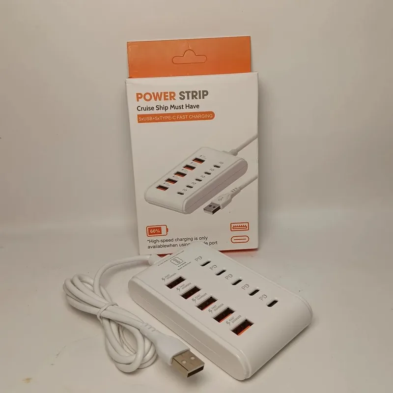 Multi Port Usb And Type C Charging power strip