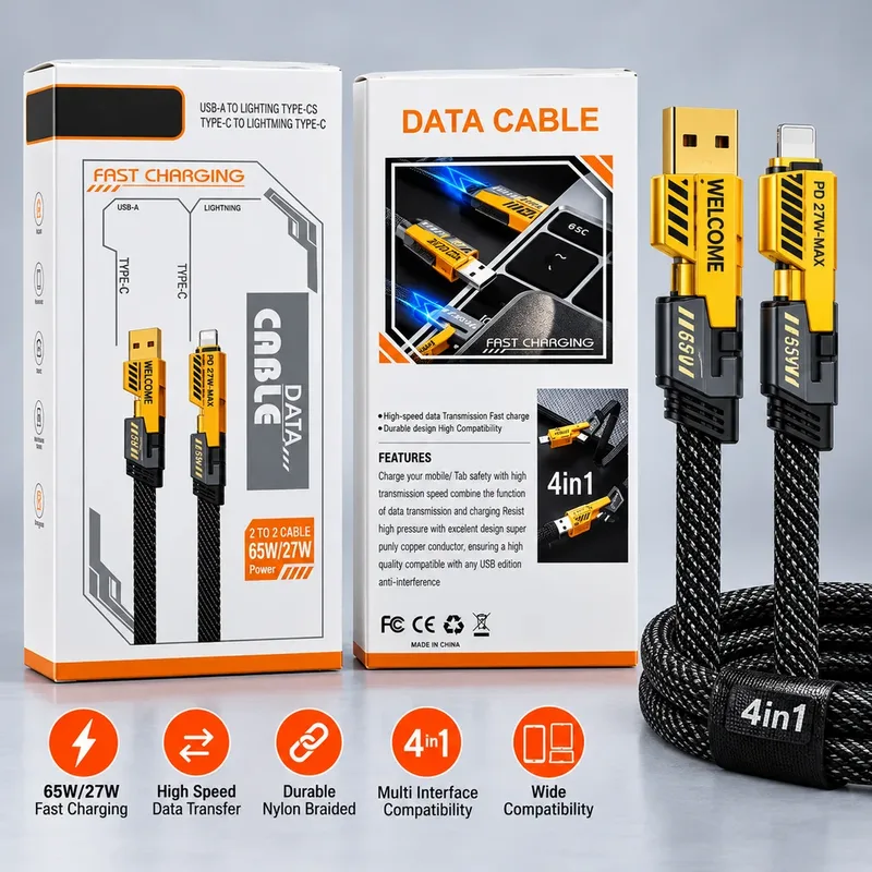 4 IN 1 Data Cable 65W