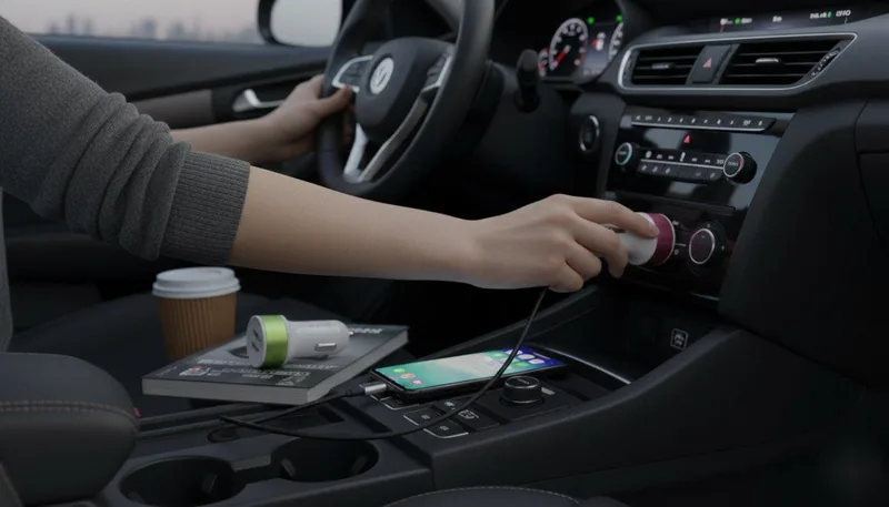 Metallic Car Charging Adopter (Imported)