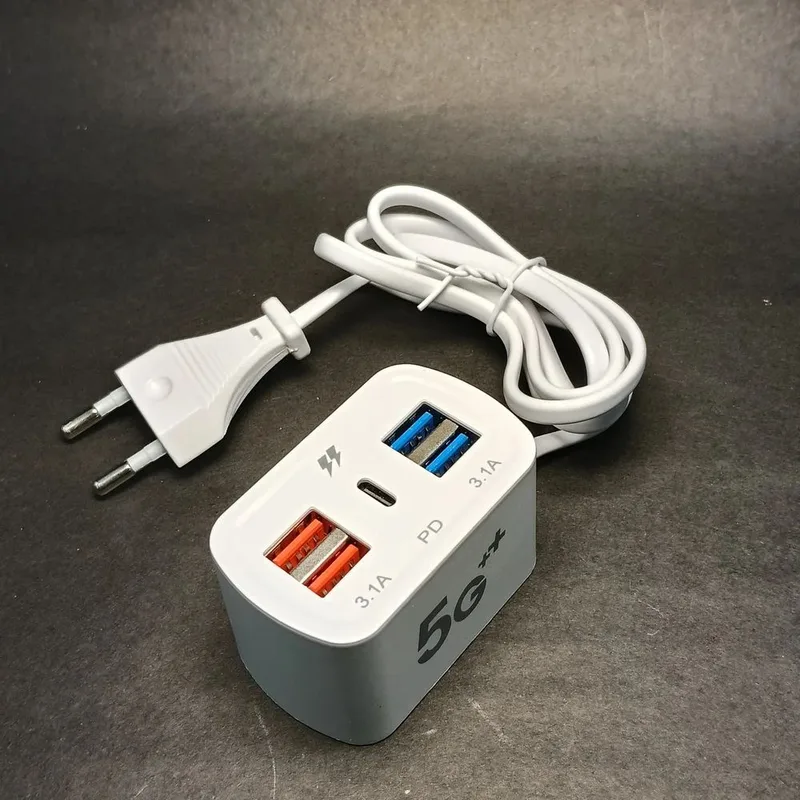 Universal Power Socket 4 USB 1Type C Port