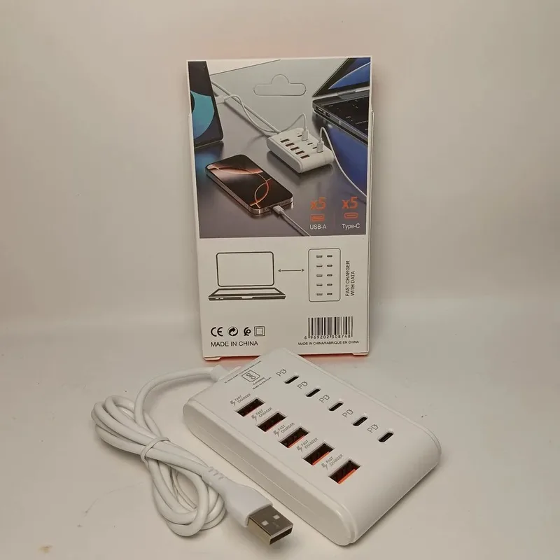 Multi Port Usb And Type C Charging power strip