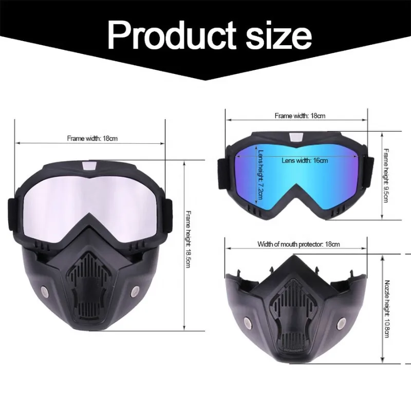 Bike Mask Goggle Glasse With UV Protective