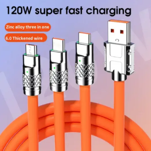 Data Cable 3 in 1(120Watt)