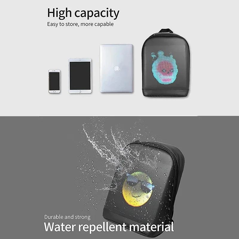 LED Display Backpack, Digital Screen