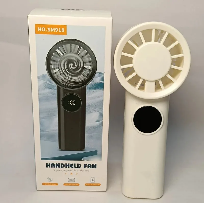 SM918 Handheld Fan With Led Display