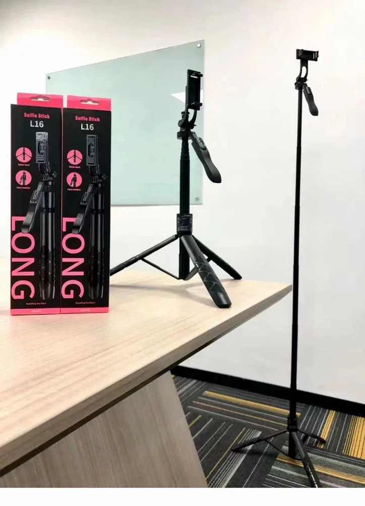 L-16 LONG HEAVY SELFIE STICK WITH TRIPOD