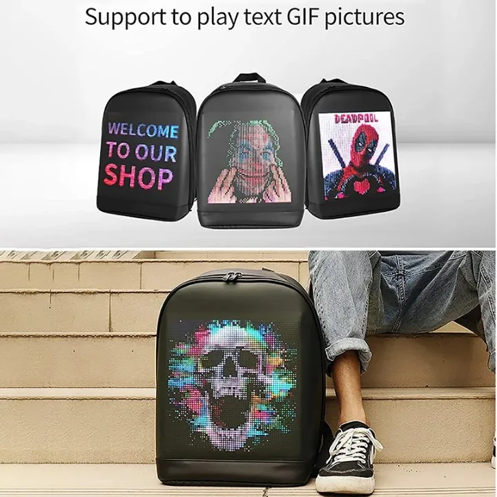 LED Display Backpack, Digital Screen