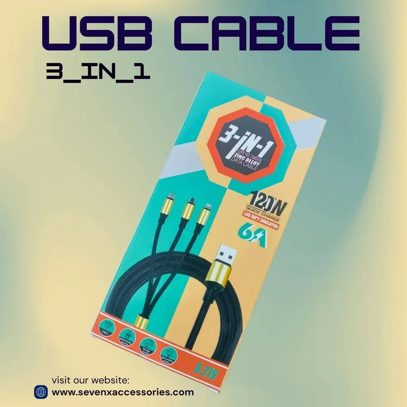3 IN 1 Data Cable Cloth