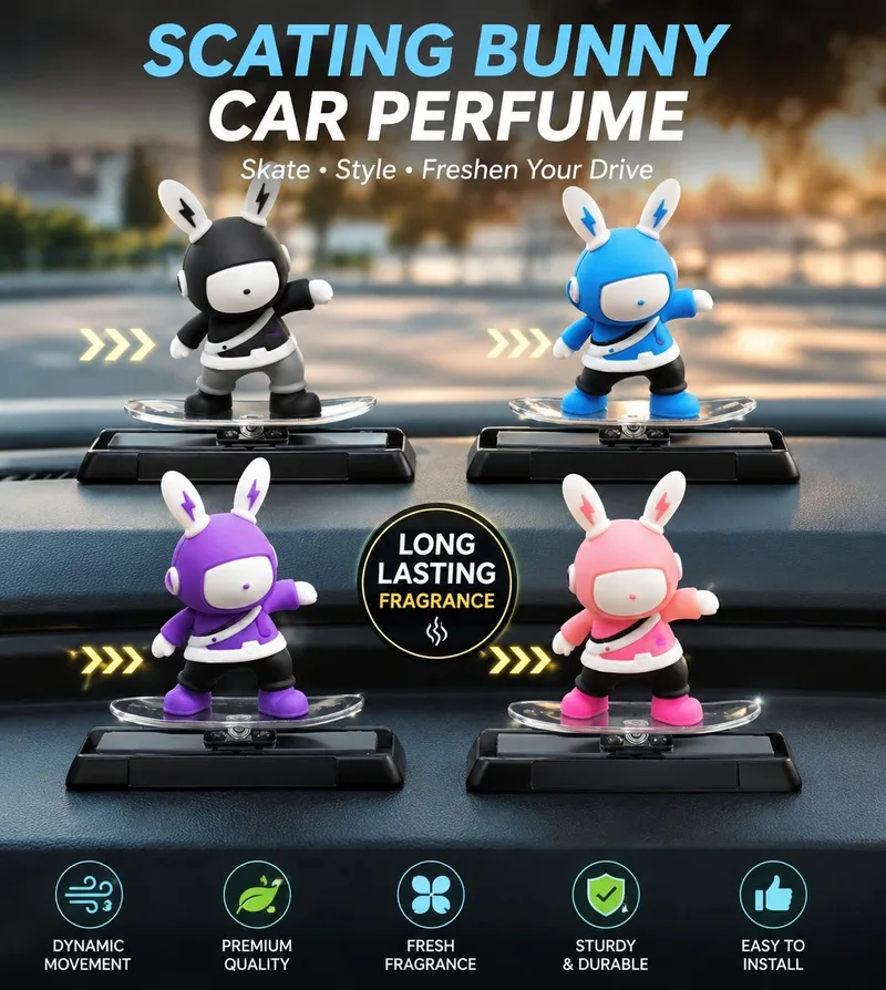 Bunny Car Dashboard Skateboard Perfume (Imported)
