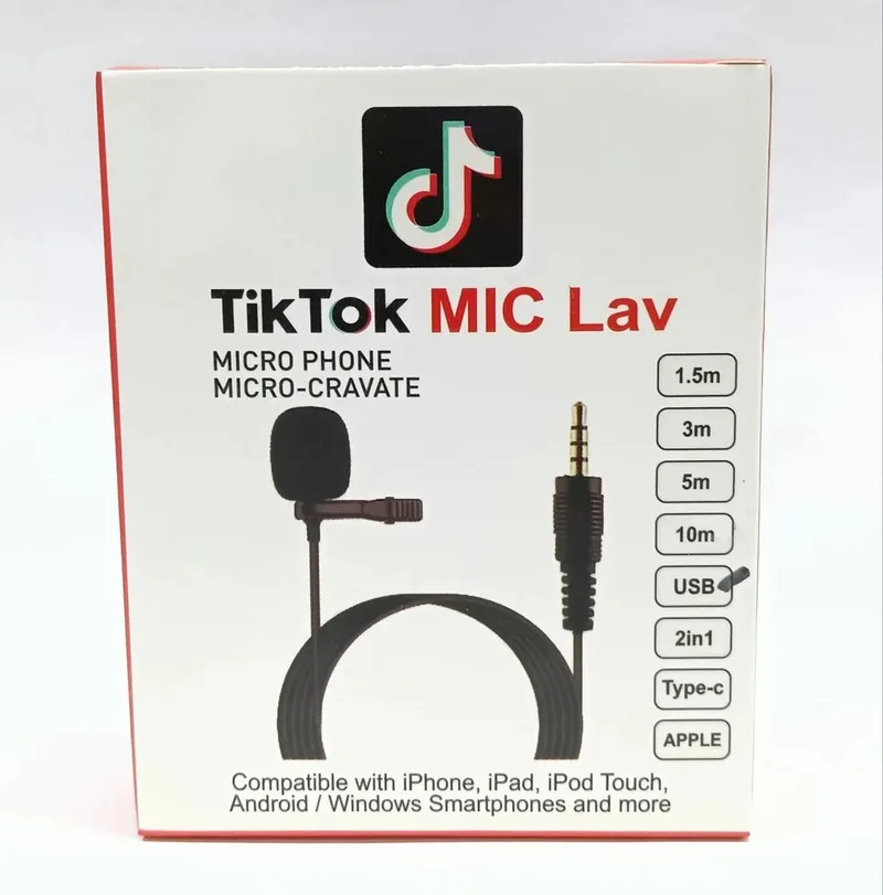 USB 1.5 Meter Wired Collar Mic